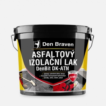 Asfaltový izolační lak DenBit DK - ATN, kbelík 9 kg, černý