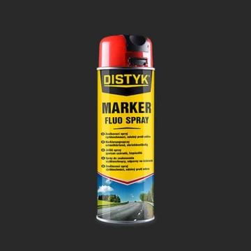 ZNAČKOVACÍ SPREJ Distyk / MARKER FLUO SPRAY, sprej 500 ml, červený