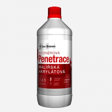 Malířská akrylátová penetrace, láhev 1 litr