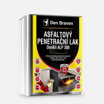 Asfaltový penetrační lak DenBit ALP 300, plechový kanystr 4 kg, černý