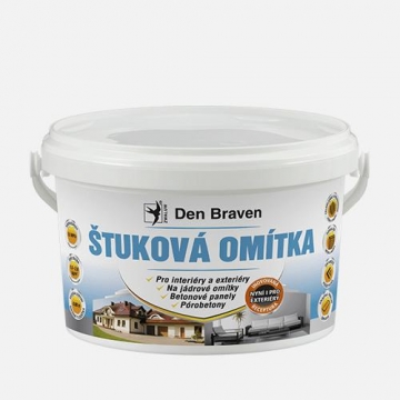 Štuková omítka, kbelík, 4 kg, bílá