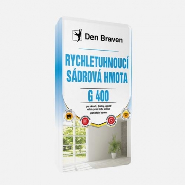 Rychletuhnoucí sádrová hmota G400, pytel 5 kg, bílá