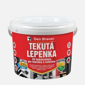 Tekutá lepenka, kbelík 14 kg, šedá